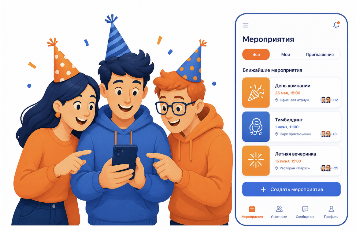 Разработка мобильных приложений для мероприятий