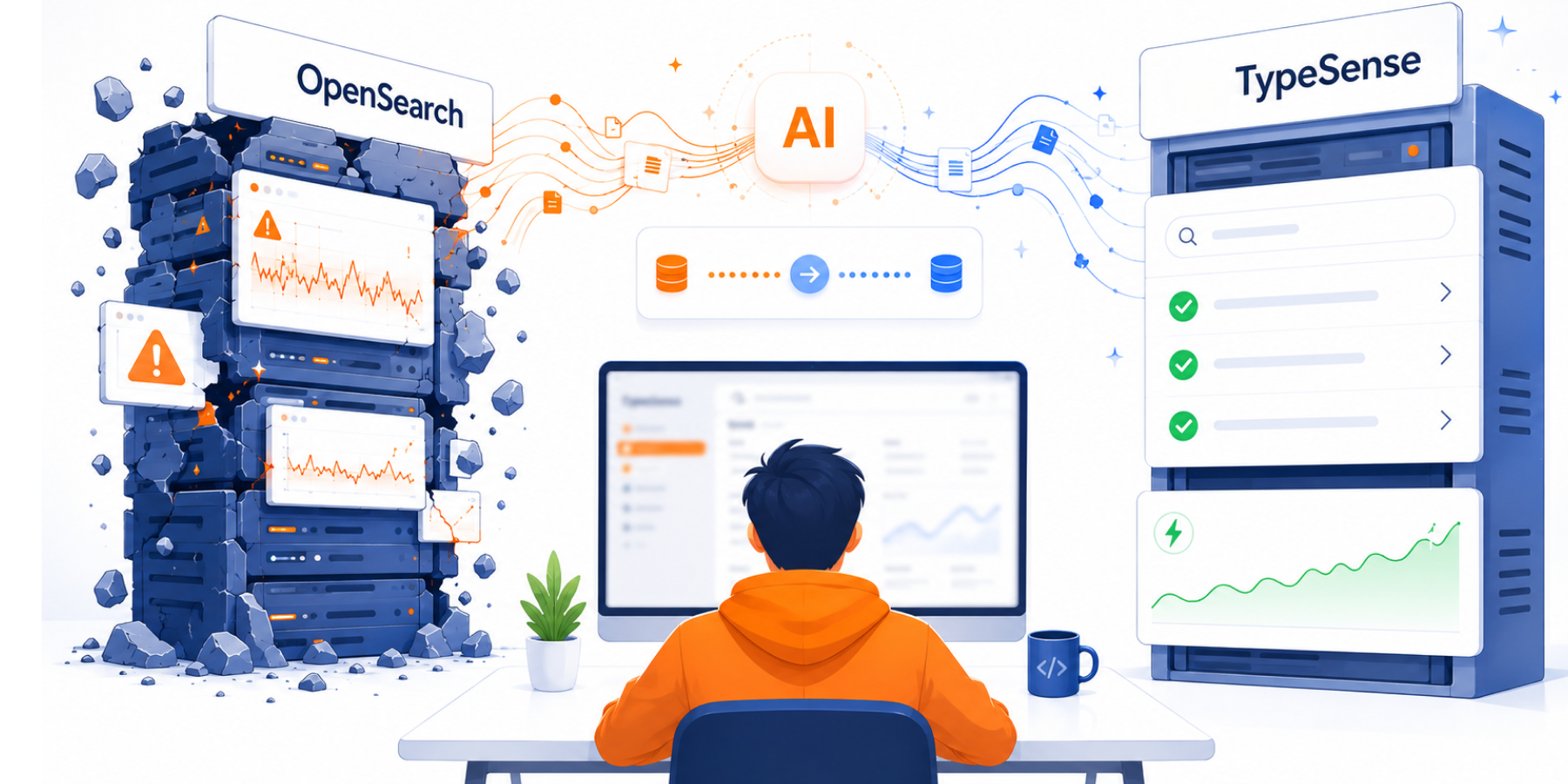 Миграция с OpenSearch на TypeSense с помощью ИИ