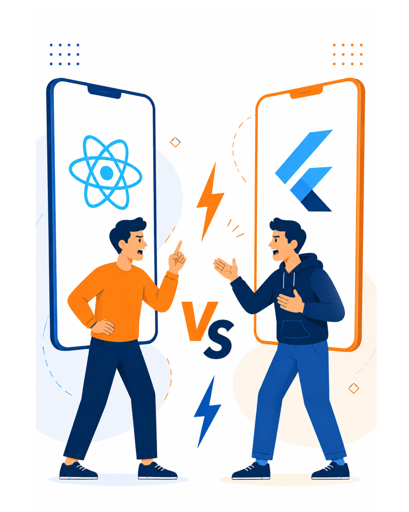 Flutter или React Native: что выбрать